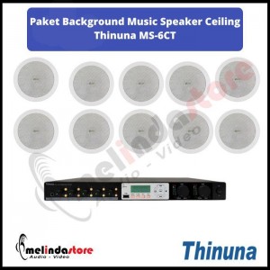 Paket Sound System Background Music Speaker Ceiling Thinuna MS-6CT - 10 Speaker